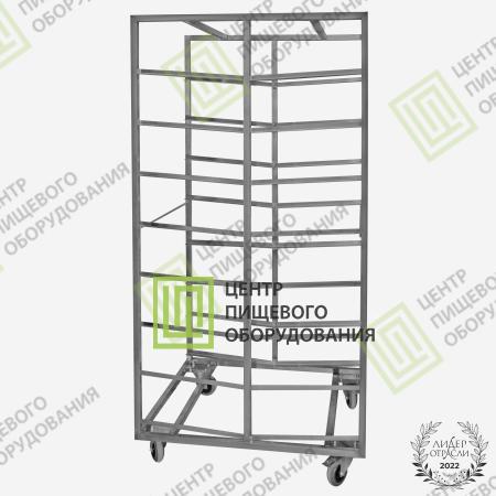 Тележка для хлебных лотков 660х820x1800 8 уровней под ящик 400х600-0