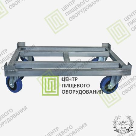 Тележка для транспортировки ящиков усиленная 418х618х178 под 1 ящик 400х600-0