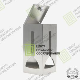 Диспенсер для бахил с крышкой 150х150х300 Арт. DDB-0031