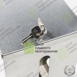 Диспенсер для бахил с крышкой 150х150х300 Арт. DDB-0031