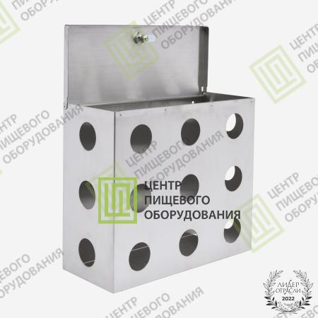 Диспенсер для бахил закрытый с крышкой 150х350х300 Арт. DDB-004-1