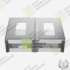 Двухсекционный диспенсер для перчаток 80х280х200 Арт. D-0024