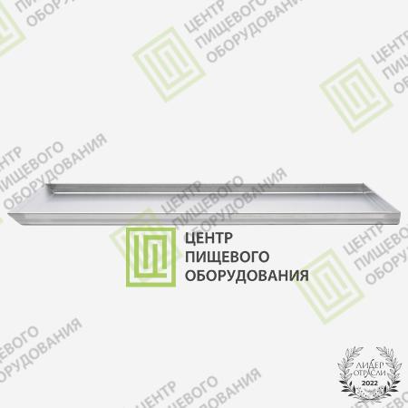 Противень 4 борта 325х530х20 1 борт под 45 градусов Алюминий-1