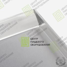 Противень 4 борта 325х530х20 1 борт под 45 градусов Алюминий1