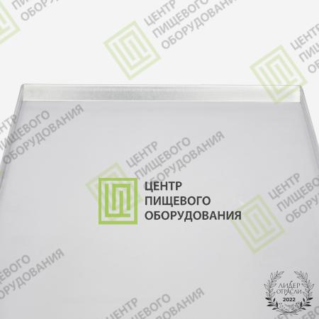Противень 4 борта 600х660х20 1 борт под 45 градусов Алюминий-3