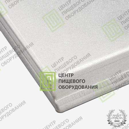 Противень 4 борта с антипригарным покрытием 400х600х20 1 борт под 45 градусов Алюминий-2