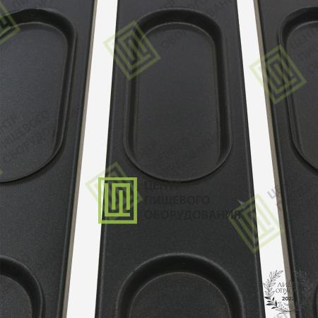 Противень для хот-догов с антипригарным покрытием 500х750х19 20 ячеек 148х63 Алюминий-0