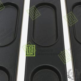 Противень для хот-догов с антипригарным покрытием 530х650х19 18 ячеек 148х63 Алюминий3