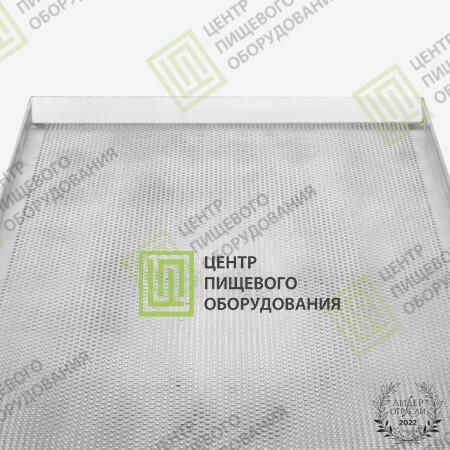 Противень 4 борта перфорированный 800х800х20 1 борт под 45 градусов Алюминий-4