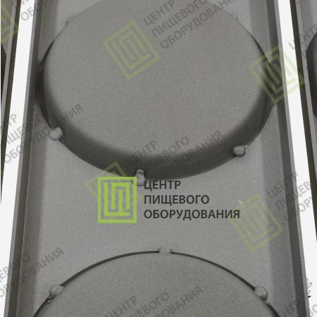 Противень для гамбургеров с антипригарным покрытием 500х750х19 20 ячеек ø 105 Алюминий-0