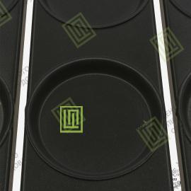 Противень для гамбургеров с антипригарным покрытием 580х780х19 20 ячеек ø 125 Алюминий9