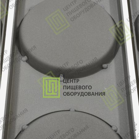 Противень для гамбургеров с антипригарным покрытием 600х800х19 30 ячеек ø 105 Алюминий-1