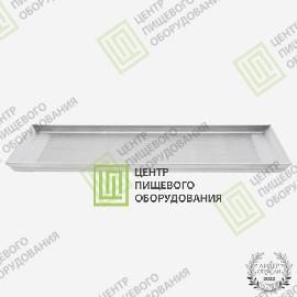 Противень 4 борта перфорированный 450х600х20 2 борта под 45 градусов Алюминий10