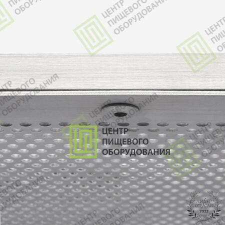 Лист перфорированный усиленный 600х660х11 Алюминий-1