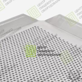 Противень 4 борта перфорированный 400х600х20 борта под 45 градусов Алюминий 6