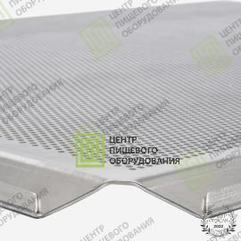 Противень 4 борта перфорированный 400х600х20 борта под 45 градусов Алюминий 6