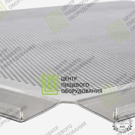 Противень 4 борта перфорированный 400х600х20 борта под 45 градусов Алюминий -1