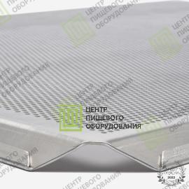 Противень 4 борта перфорированный 400х600х20 борта под 45 градусов Алюминий 6