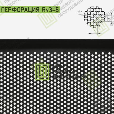 Противень 4 борта перфорированный с антипригарным покрытием 460х700х20 Алюминий-4