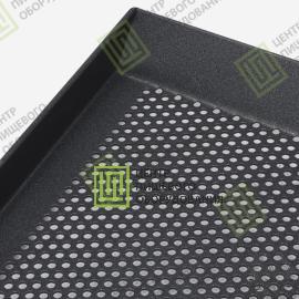 Противень 4 борта перфорированный с антипригарным покрытием 450х650х20 1 борт под 45 гр Алюминий12