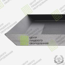 Противень 4 борта перфорированный с антипригарным покрытием 450х650х20 2 борта под 45 гр Алюминий13