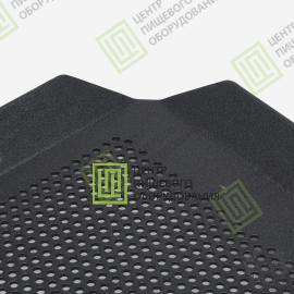 Противень 4 борта перфорированный с антипригарным покрытием 325х530х20 борта под 45 гр Алюминий 3