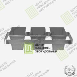 Кассета для выпечки хлеба 600х155х70 6 форм №12 70х150х70 Нержавеющая сталь3
