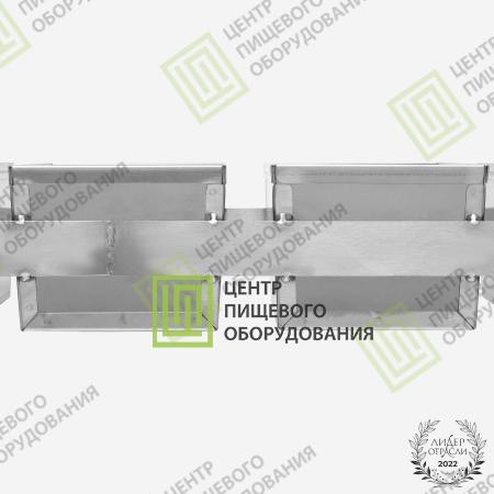 Кассета для выпечки хлеба 600х230х100 4 формы 100х220х100 Нержавеющая сталь-2