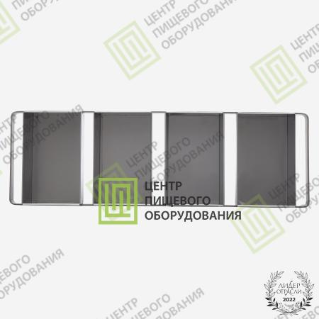 Кассета для выпечки хлеба 600х260х100 4 формы 100х250х100 Нержавеющая сталь-1