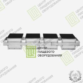 Кассета для выпечки хлеба с антипригарным покрытием 600х385х100 4 формы 100х375х100 Нержавеющая сталь15