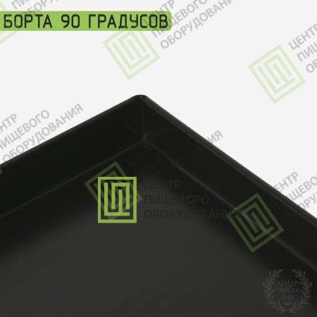 Противень 4 борта с антипригарным покрытием 600х660х20 Нержавеющая сталь-1
