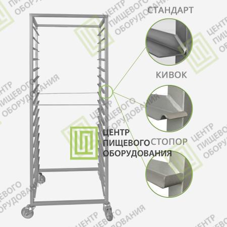 Тележка для транспортировки 660х400х1800 18 уровней под противень 400х600-1
