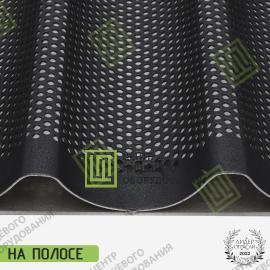 Противень перфорированный волнистый с антипригарным покрытием 400х600х30 4 волны 75 мм Алюминий2