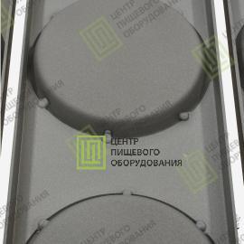 Противень для гамбургеров с антипригарным покрытием 325х530х19 12 ячеек ø 85 Алюминий0