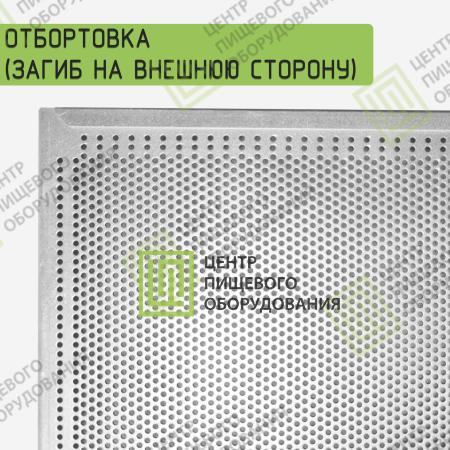Противень 2 борта перфорированный с антипригарным покрытием 600х400х20 Алюминий-0