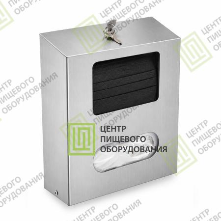 Двухсекционный диспенсер для масок и перчаток закрытый 80х255х305 Арт. DZ-007-1