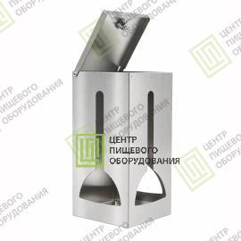 Диспенсер для бахил с крышкой 150х150х300 Арт. DDB-0031