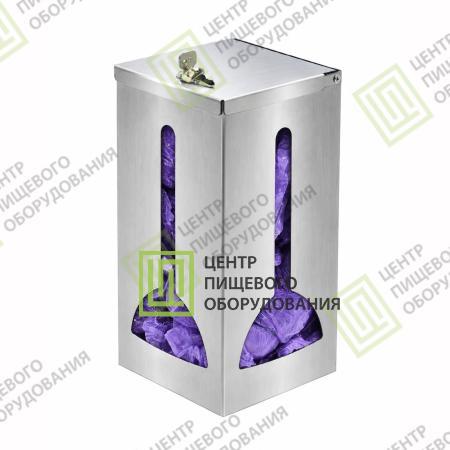 Диспенсер для бахил с крышкой 150х150х300 Арт. DDB-003-1