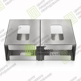 Двухсекционный диспенсер для перчаток 80х280х200 Арт. D-0026