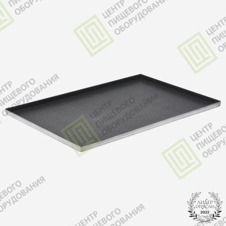 Противень 4 борта перфорированный с антипригарным покрытием 325х530х20 Алюминий
