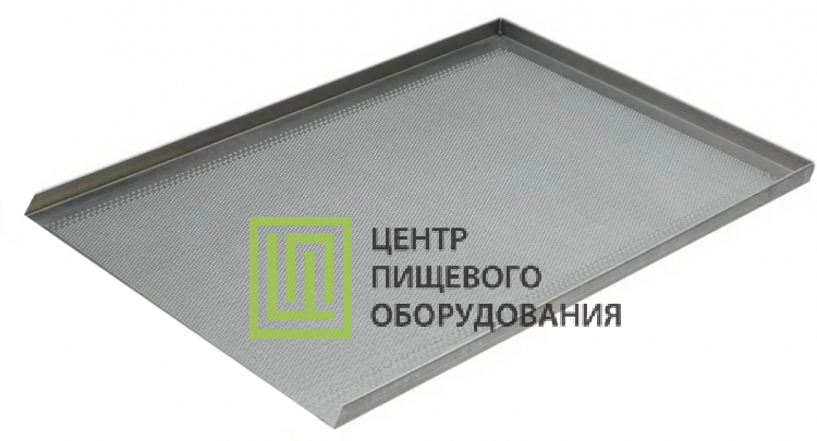 Противень 3 борта перфорированный  800x800x20 Алюминий
