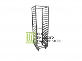 Тележки для транспортировки 460x600x1800, 10 противней 600х400 Нержавеющая сталь