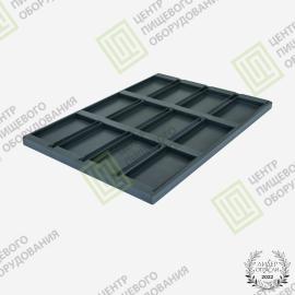 Противень для чиабатта усиленный с антипригарным покрытием 400х600х20 12 ячеек Алюминий 2,0 мм