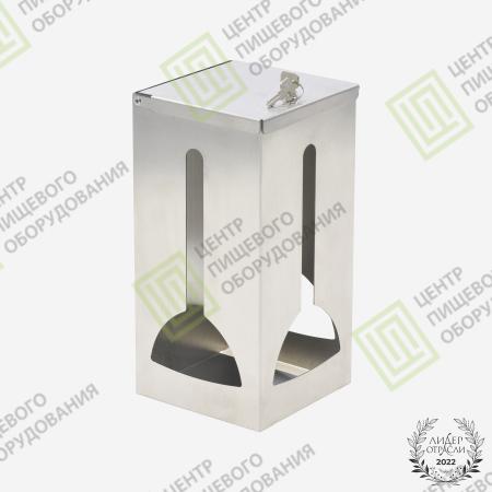 Диспенсер для бахил с крышкой 150х150х300 Арт. DDB-003