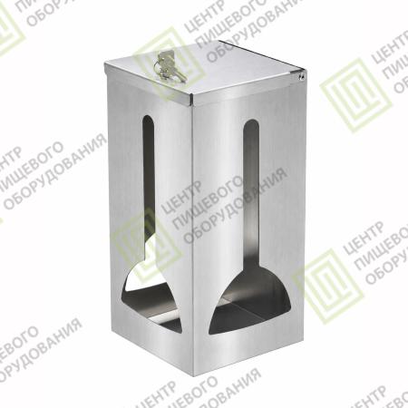 Диспенсер для бахил с крышкой 150х150х300 Арт. DDB-003