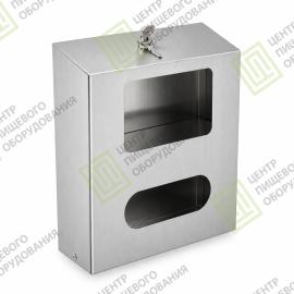 Двухсекционный диспенсер для масок и перчаток закрытый 80х255х305 Арт. DZ-007