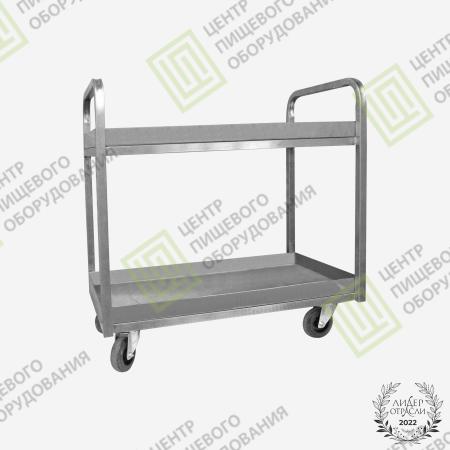 Тележка для сбора посуды 400х700х920 2 полки