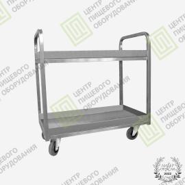 Тележка для сбора посуды 550х950х900 2 полки