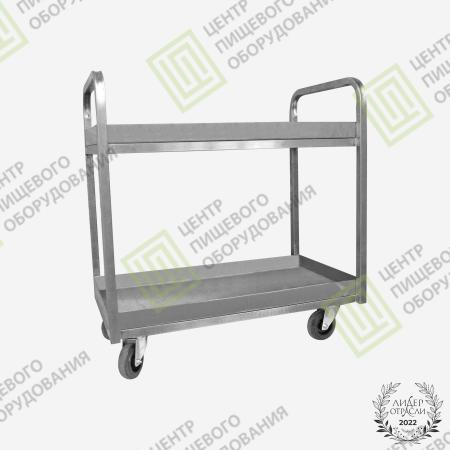 Тележка для сбора посуды 650х950х900 2 полки