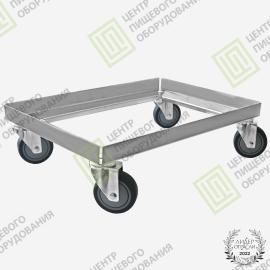 Тележка для транспортировки ящиков 610х810х170 под 2 ящика 400х600